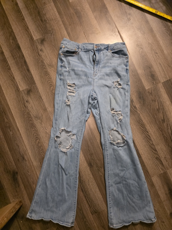 American Eagle Outfitters Denim - American Eagle Outfitters Light Blue Distressed Flare Jeans
